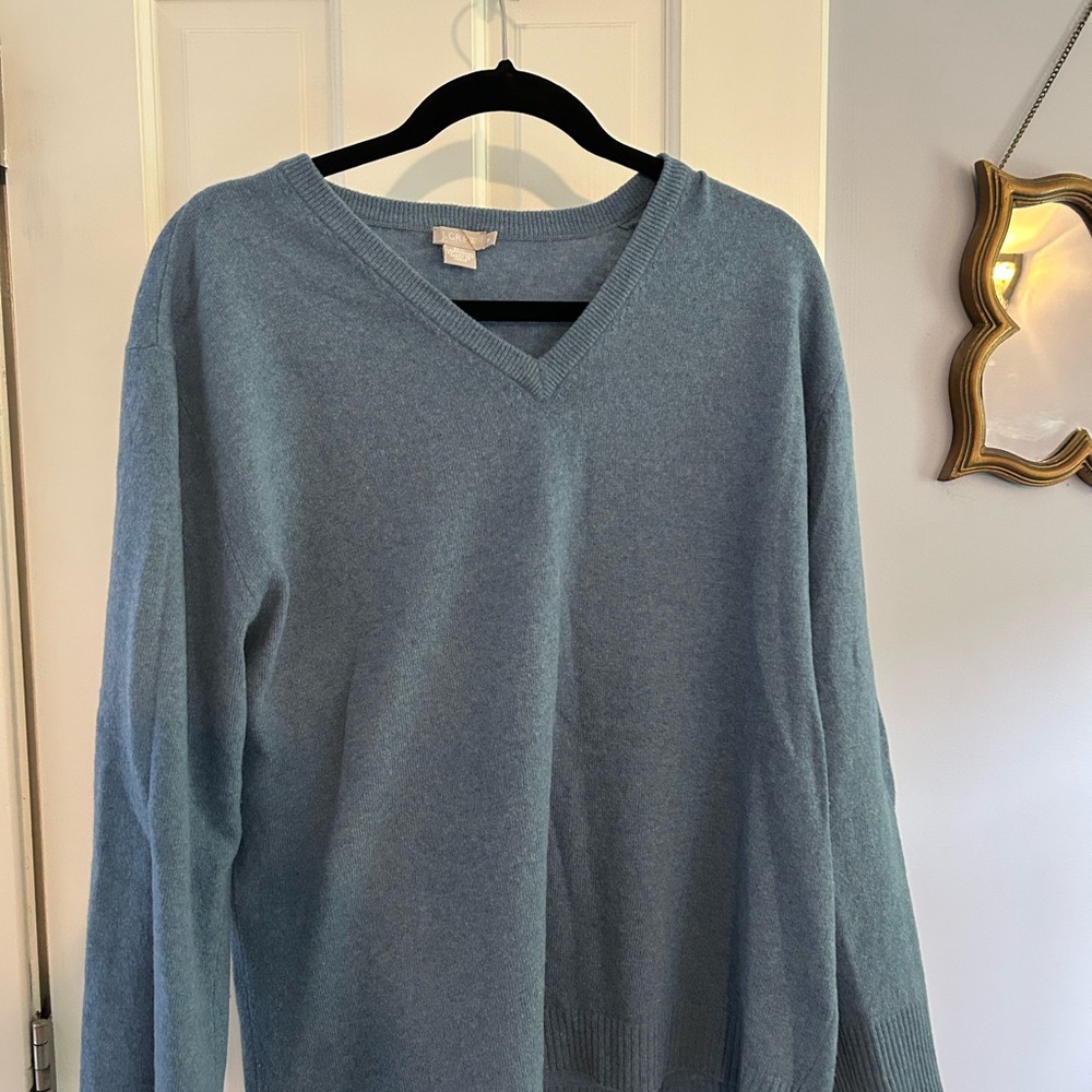 Jcrew blue with grey undertone sweater size large